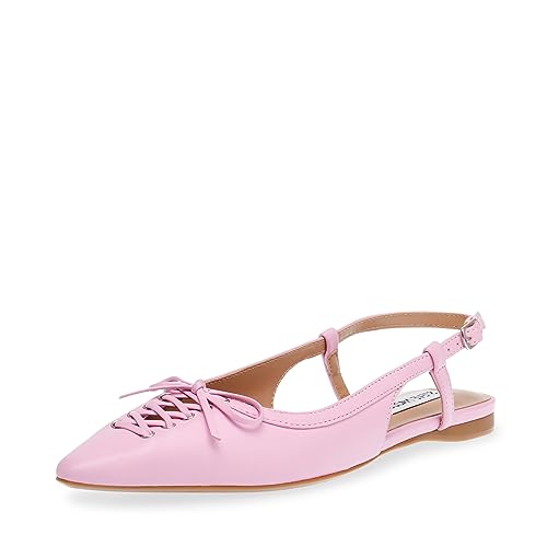 Steve Madden Damen Reyanne Pantoletten, Pink Leather, 39 EU von Steve Madden