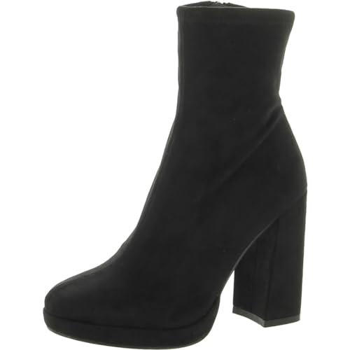 Steve Madden Macayla Damen-Stiefeletten mit Reißverschluss, Schwarz, 39 EU von Steve Madden