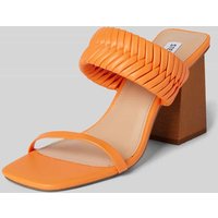 Steve Madden Sandalette mit Blockabsatz Modell 'RAVER' in Orange, Größe 40 von Steve Madden