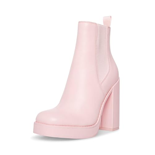 Steve Madden Women's Triple Chelsea Boot, Pink Leather, 7 von Steve Madden