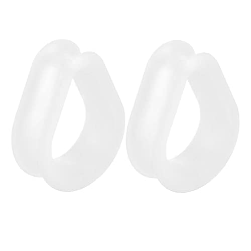 Stfery Damen Plug Ohr 10mm, 2 Stk Ear Plugs Tunnel Silikon Transparent Tunnel Ohrringe Herren Mode Stil Mit Tropfenform von Stfery