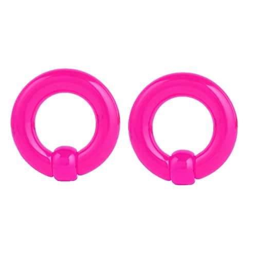 Stfery Damen Plug Ohr 4mm, 2 Stk Ear Tunnel Acrylic Set Lila Tunnel Ohr Plug Reifen Mit Ball von Stfery