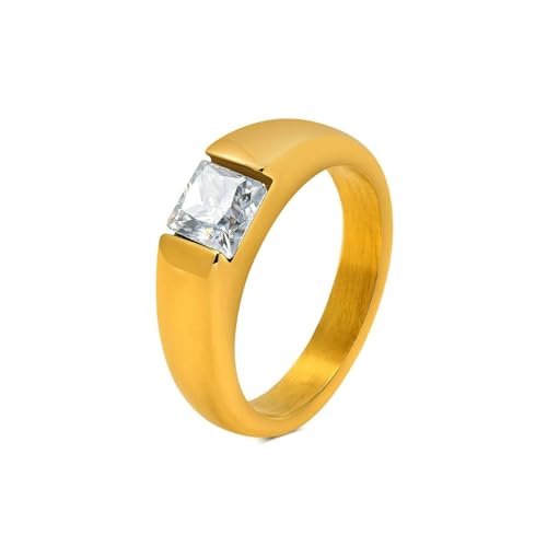 Stfery Edelstahlring für Damen, 4.7mm Ringe Weiß Einfach Hochzeitsring Damen von Stfery