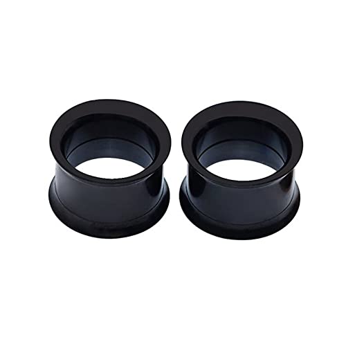 Stfery Flesh Tunnel Plug 3mm, 2 Stk Plugs Edelstahl Schwarz Damen Plug Ohr Schwarzer Reifen von Stfery