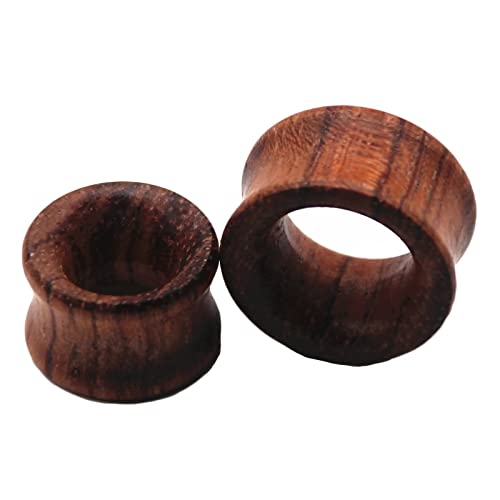 Stfery Ohr Plug Flesh Tunnel 12mm, 2 Stk Tunnel Plug Holz Holz Ohrringe Plugs Männer Holz von Stfery