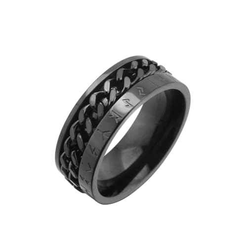 Stfery Ring Titan, Ringe Schwarz Viking Spinner Hochzeitsring Herren von Stfery