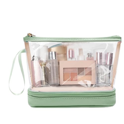Durchsichtige Make-up-Tasche, durchsichtige Reise-Kulturtasche - Reisetasche Schminktaschen - Wasserdichter Make-up-Aufbewahrungsorganisator, Kulturbeutel mit großem Fassungsvermögen, Make-up-Koffer f Durchsichtige Make-up-Tasche, durchsichtige Reise-Kulturtasche - Reisetasche Schminktaschen - Wasserdichter Make-up-Aufbewahrungsorganisator, Kulturbeutel mit großem Fassungsvermögen, Make-up-Koffer f von Stibtmr