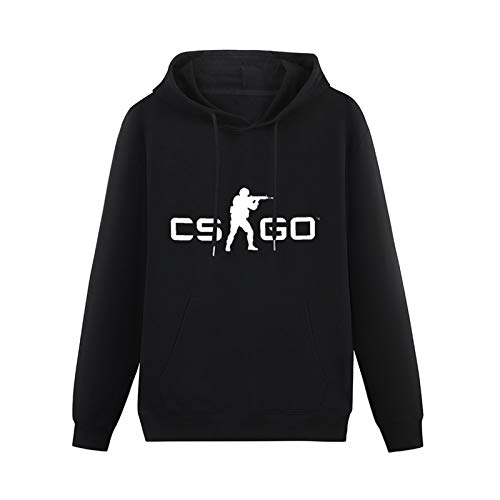 Men's Heavyweight Hooded Feixia Counter Strike DIY Cotton Long Sleeve Sweatshirts Black L von Stille