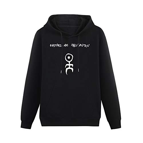 Men's Heavyweight Hooded Rosar Einsturzende Neubauten Logo Long Sleeve Sweatshirts Black L von Stille