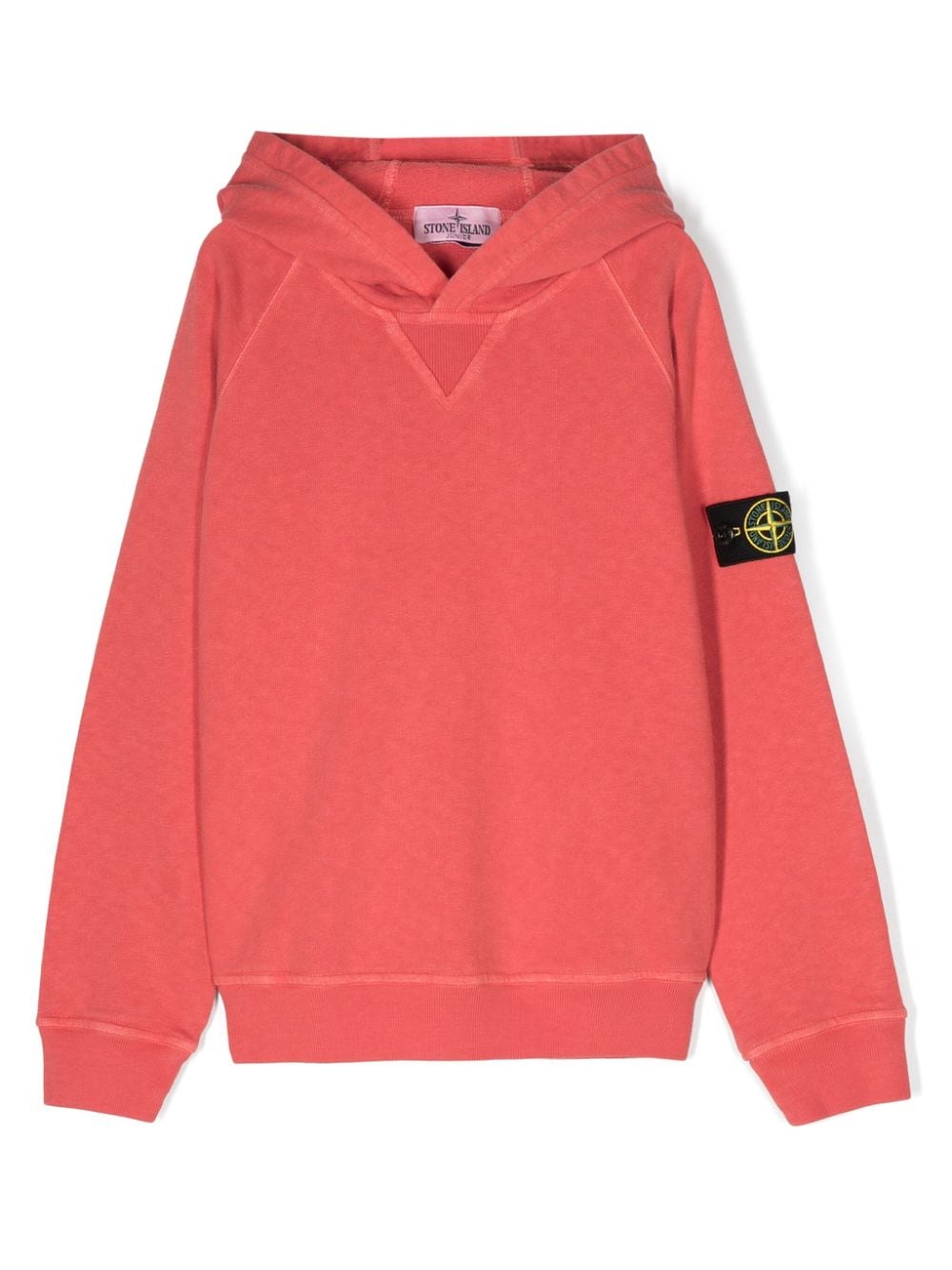 Stone Island Junior Hoodie mit Kompass-Patch - Rot von Stone Island Junior