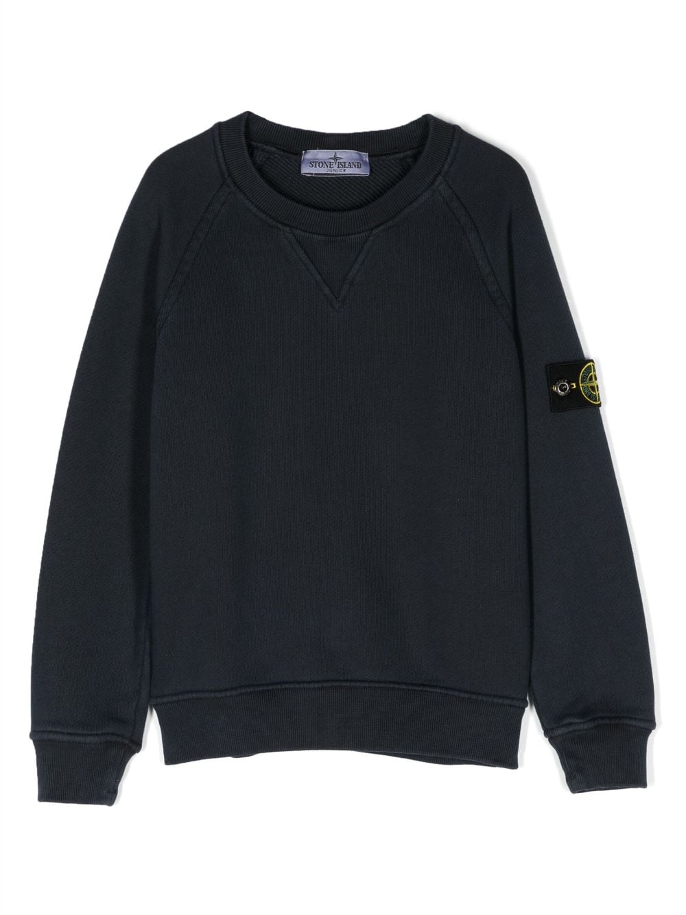 Stone Island Junior Sweatshirt mit Logo-Patch - Blau von Stone Island Junior