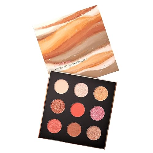 Matte Glitzer-Lidschatten-Palette - Helle Schimmer-Lidschatten-Palette - Hochpigmentierte Matt-Schimmer-Lidschatten-Palette, Kosmetik-Geschenkset für Frauen und Mädchen, Urlaub, Geburtstag Storaffy von Storaffy