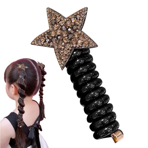 Telefondraht Haarband Mädchen | Haargummi Spiral | Telefonkabel Elastische Haargummis Pferdeschwanz Halter | Spiral Telefonleitung Hair Band Haarschmuck für Mädchen und Frauen von Storaffy