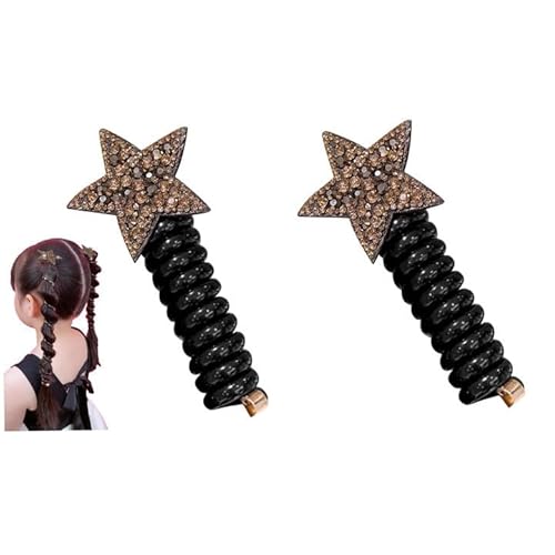 Telefondraht Haarband Mädchen | Haargummi Spiral | Telefonkabel Elastische Haargummis Pferdeschwanz Halter | Spiral Telefonleitung Hair Band Haarschmuck für Mädchen und Frauen von Storaffy