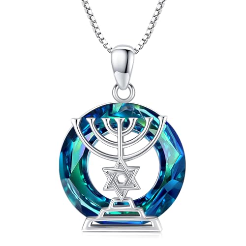 StoryEtain Davidstern Kette 925 Sterlingsilber Kristall Anhänger Kerzenhalter Anhänger Halskette Kristall Schmuck Geschenk für Kinder Mädchen Frauen StoryEtain Davidstern Kette 925 Sterlingsilber Kristall Anhänger Kerzenhalter Anhänger Halskette Kristall Schmuck Geschenk für Kinder Mädchen Frauen von StoryEtain