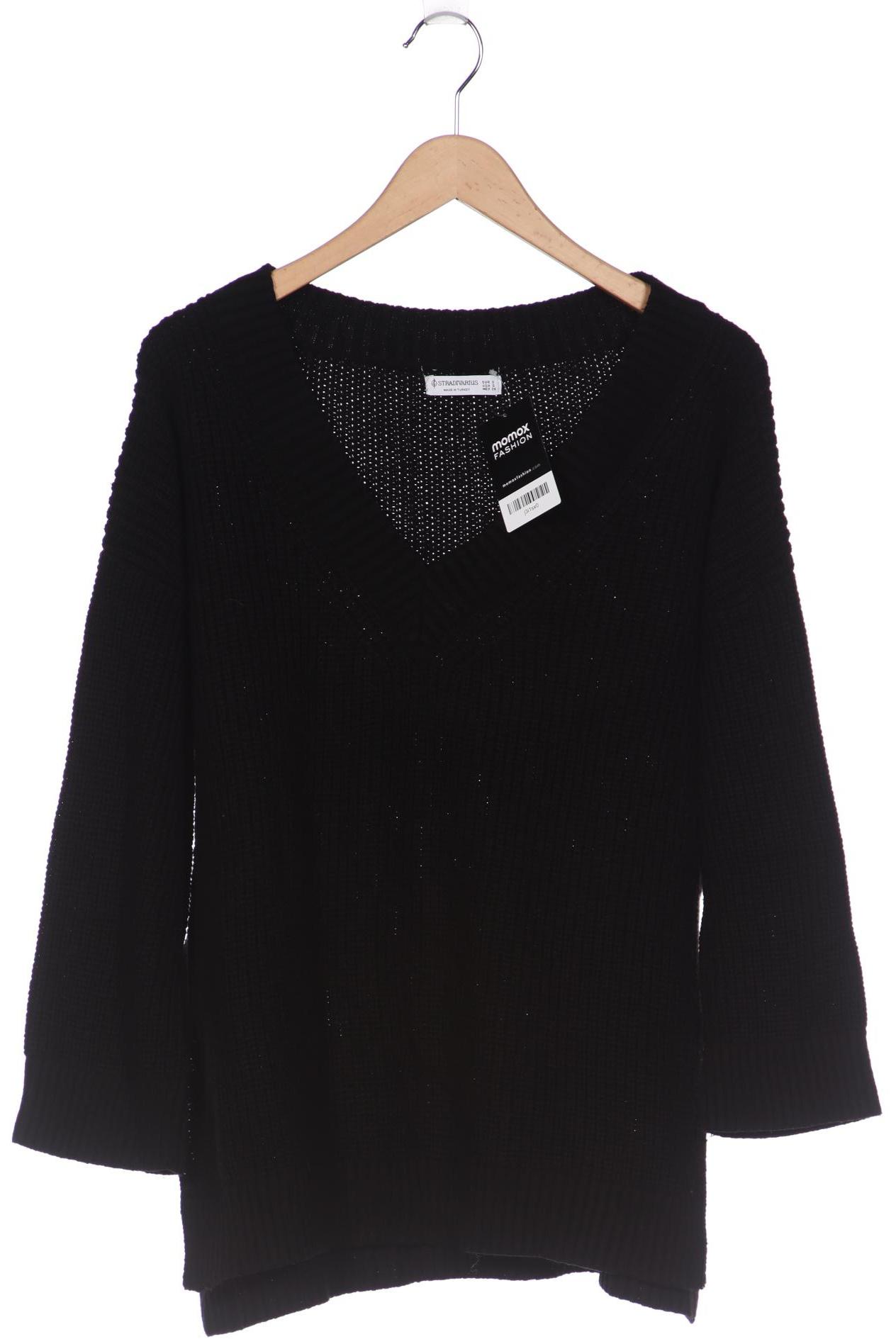 Stradivarius Damen Pullover, schwarz, Gr. 36 von Stradivarius