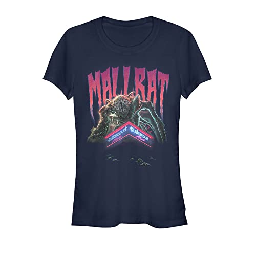 Stranger Things Damen Mallrat Demogorgan Short Sleeve T-shirt, Marineblau, XXL von Stranger Things