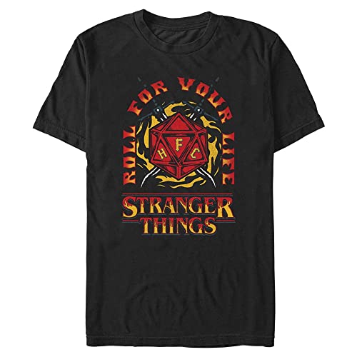 Stranger Things - Fire and Dice Men's Crew neck Black L von Stranger Things