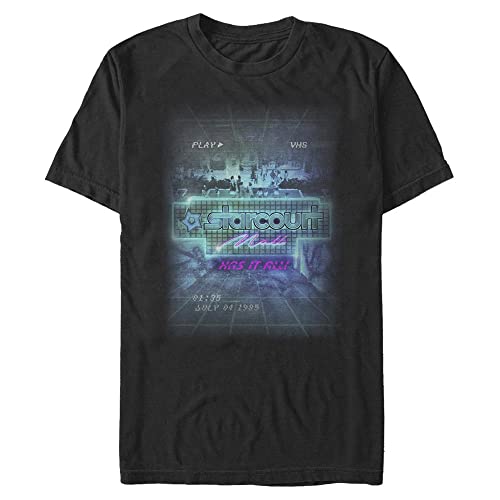 Stranger Things Herren Mall Poster Short Sleeve T-shirt, Schwarz, L von Stranger Things