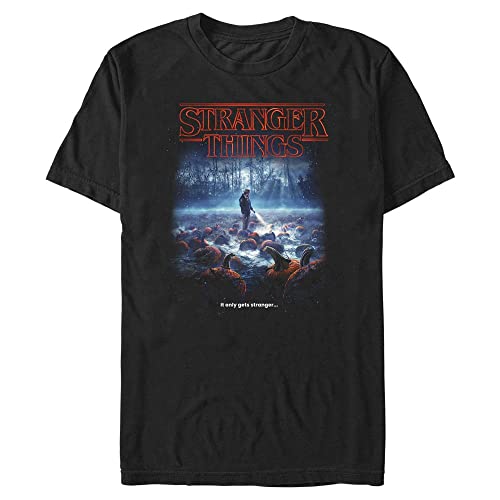 Stranger Things Herren Strange Pumpkins Short Sleeve T-shirt, Schwarz, XXL von Stranger Things