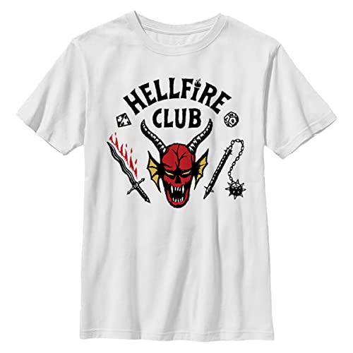 Stranger Things - Hellfire Club YTH Crew neck White 116 von Stranger Things