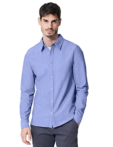 Street One MEN Herren D330002 Herrenhemd, Chambray Blue, M von Street One MEN