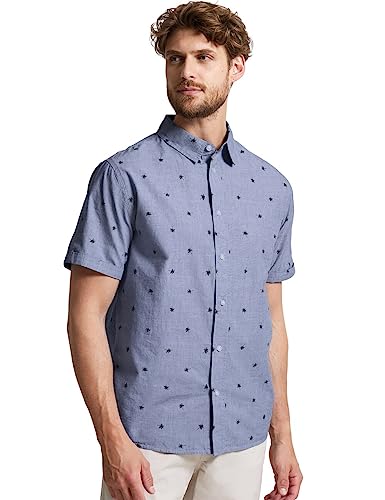 Street One MEN Herren D330069 Kurzarmhemd, Night Blue, XL von Street One MEN