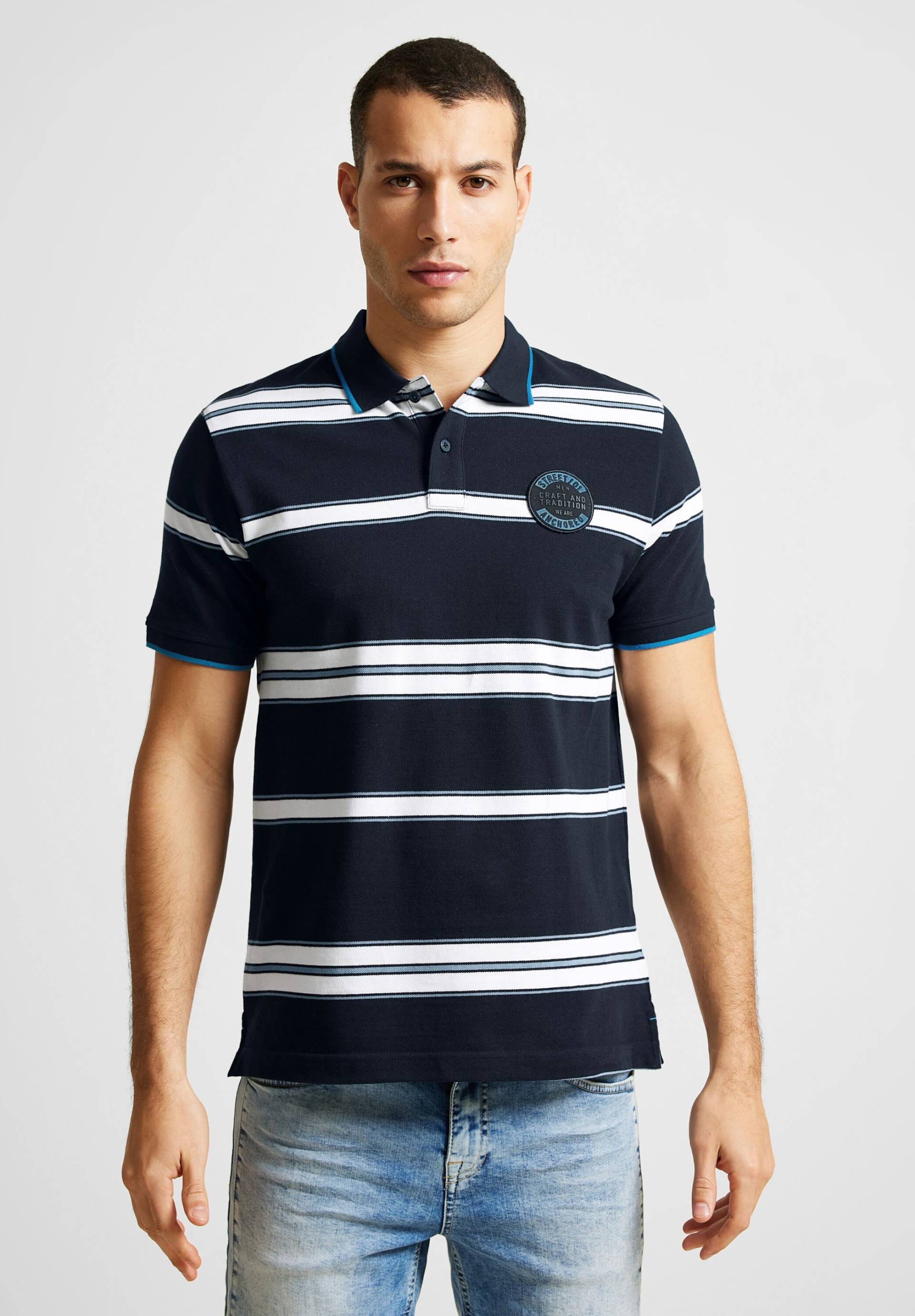 STREET ONE MEN Poloshirt, aus reiner Baumwolle von Street One Men