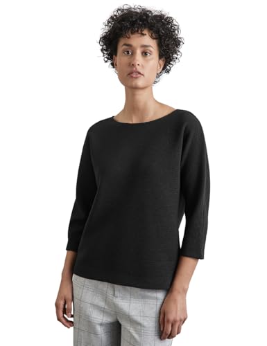STREET ONE Damen A322366 Shirt mit feiner Struktur,Schwarz, 42 STREET ONE Damen A322366 Shirt mit feiner Struktur,Schwarz, 42 von Street One