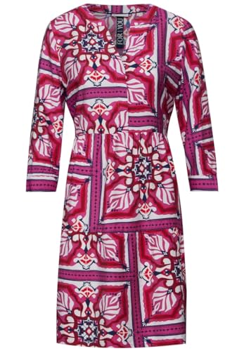 Street One Damen A143953 Tunika Kleid mit Print, Magnolia pink, 44 von Street One