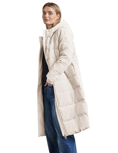 STREET ONE Damen A201980 Lange Jacke mit Kapuze,Grau,42 STREET ONE Damen A201980 Lange Jacke mit Kapuze,Grau,42 von Street One