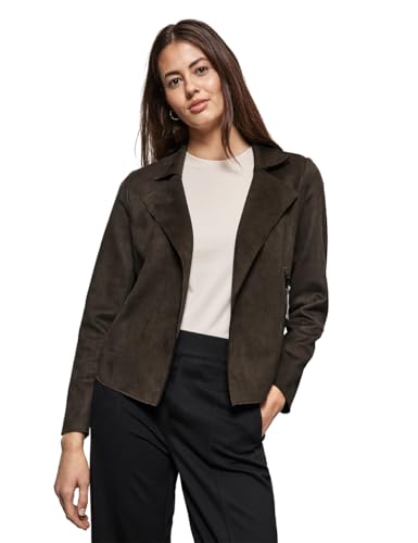 STREET ONE Damen A212185 Offene Velours-Jacke, deep Smoky Green, 36 STREET ONE Damen A212185 Offene Velours-Jacke, deep Smoky Green, 36 von Street One