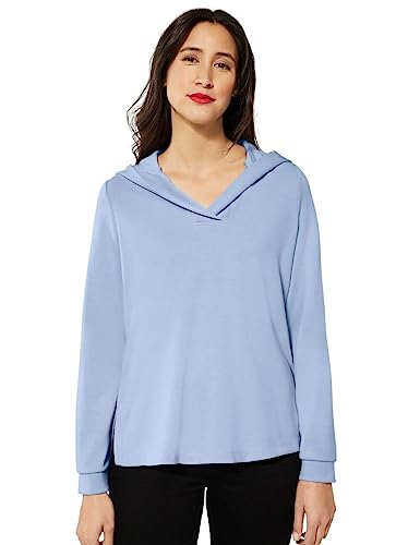 STREET ONE Damen A302137 Hoodie, Light Lake Blue, 36 von Street One