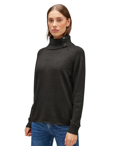 STREET ONE Damen A302378 Strickpullover, Anthracite Melange, 34 von Street One