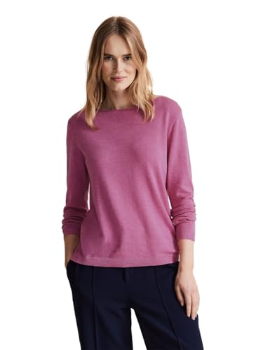 STREET ONE Damen Strickpullover, cozy pink melange, 38 von Street One