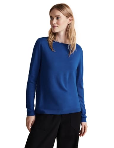 STREET ONE Damen Strickpullover, fresh intense gentle blue, 42 von Street One