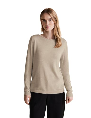 STREET ONE Damen Strickpullover, spring sand melange, 34 von Street One