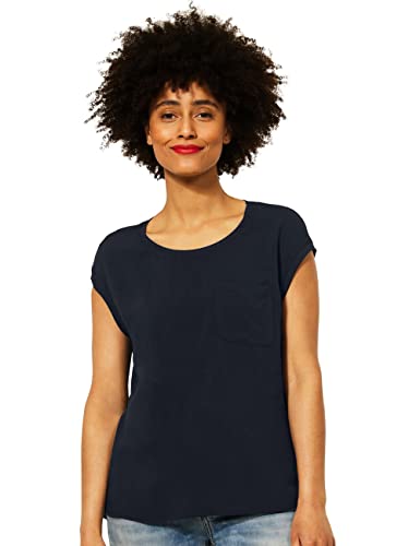 STREET ONE Damen A317792 T-Shirt, Grand Blue, 34 von Street One