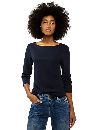 STREET ONE Damen A320502 Shirt, Deep Blue, 36 von Street One