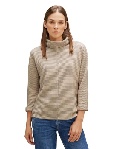 STREET ONE Damen A320567 T-Shirt 3/4 Arm, Spring Sand Melange, 42 von Street One