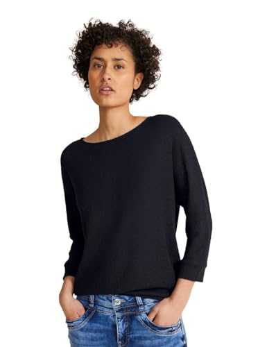 STREET ONE Damen T-Shirt 3/4 Arm, deep blue, 36 STREET ONE Damen T-Shirt 3/4 Arm, deep blue, 36 von Street One