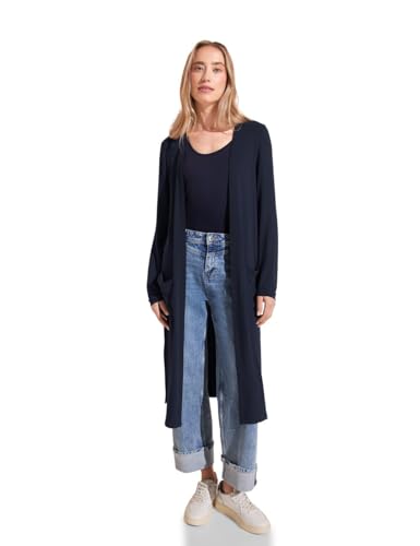 STREET ONE Damen A321274 Lange Strickjacke, deep Blue, UK 12 STREET ONE Damen A321274 Lange Strickjacke, deep Blue, UK 12 von Street One