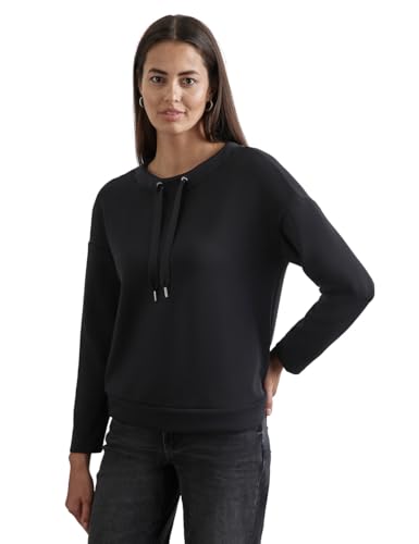 STREET ONE Damen A322245 Silk-Look Shirt, Schwarz, 44 EU STREET ONE Damen A322245 Silk-Look Shirt, Schwarz, 44 EU von Street One