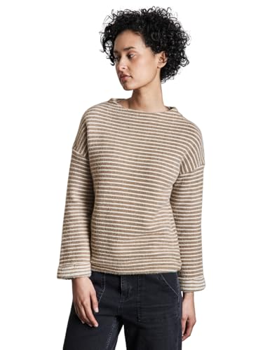 STREET ONE Damen A322591 Gestreiftes Shirt, Honey Sand, 42 EU STREET ONE Damen A322591 Gestreiftes Shirt, Honey Sand, 42 EU von Street One