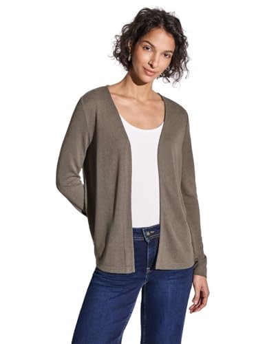 STREET ONE Damen A322908 Offene Jacke, Stone Brown, 38 STREET ONE Damen A322908 Offene Jacke, Stone Brown, 38 von Street One