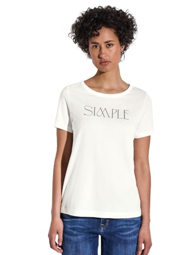 STREET ONE Damen A322961 T-Shirt mit Wording, Off White, 42 STREET ONE Damen A322961 T-Shirt mit Wording, Off White, 42 von Street One