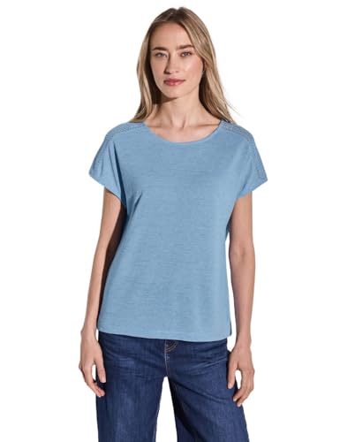 STREET ONE Damen A323146 Shirt mit Spitzendetail, Serenity Blue, 46 STREET ONE Damen A323146 Shirt mit Spitzendetail, Serenity Blue, 46 von Street One