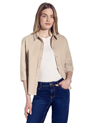 STREET ONE Damen A345533 Cordbluse, Cotton beige, 44 STREET ONE Damen A345533 Cordbluse, Cotton beige, 44 von Street One