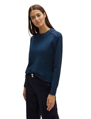 STREET ONE Damen Strickpullover Atlantic Blue Melange 40 von Street One