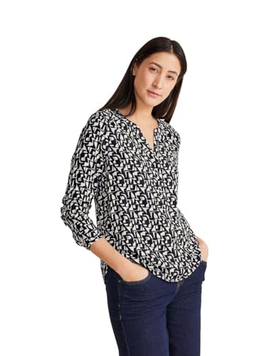 STREET ONE Damen Viskose Bluse, deep blue, 36 von Street One